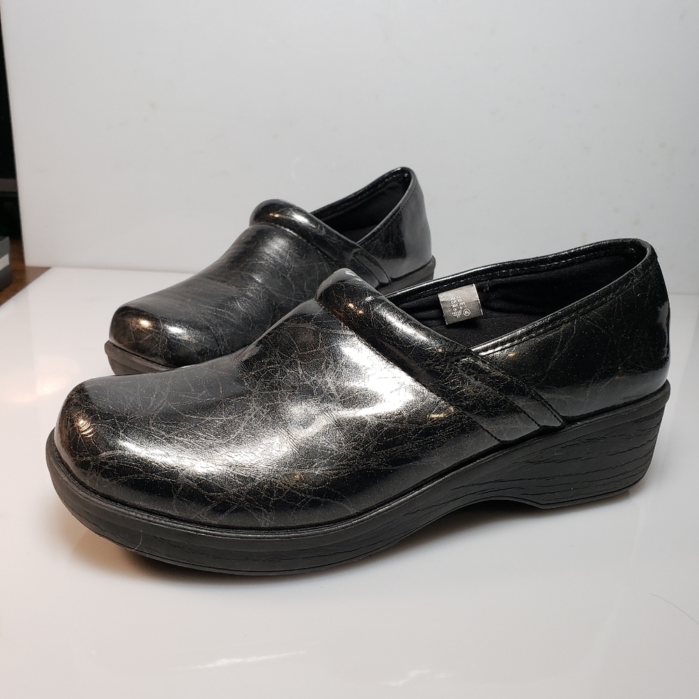 Safe T Step SafeTstep Women's Slip Resistant Gretchen Black Clog Shoes 9.5 - Picture 10 of 11
